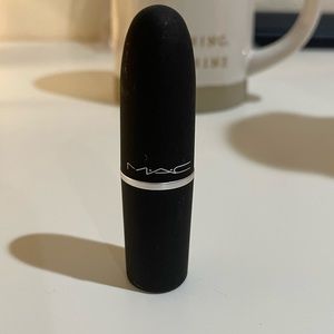 A little tamed. Mac new lipstick.